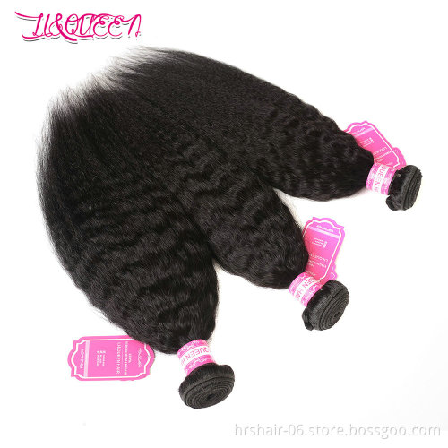 Wholesale virgin hair vendors, Brazilian hair in mozambique, kinky straight human hair bundle with closure